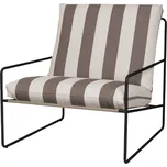 Křeslo Desert Stripe "Black / Chocolate" ferm LIVING