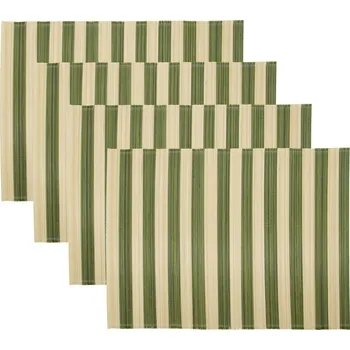 Talíř House Doctor, Podtácky pod talíře Rayas zelené 4 ks - Formadore