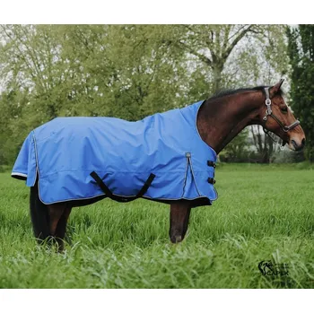 Deka pro koně Deka výběhová EquiTheme -TYREX AISANCE HIGH NECK 1200D 0G- - Modrá - 135cm