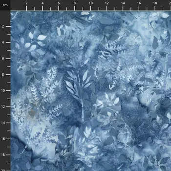 Hoffman 3383-602 bali batika modrá bavlněná látka