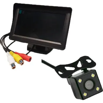 Couvací kamera Parkovací set LCD 4,3" + kamera 4 LED