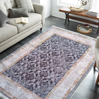 Koberec Moderní vintage koberec béžovošedý s orientálním vzorem Šířka: 60 cm | Délka: 100 cm