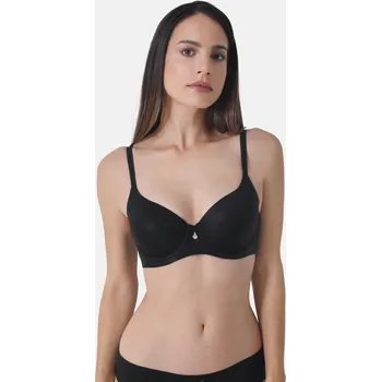 Dámské spodní prádlo Sassa podprsenka 24457 - černá, 80D (Vyztužená podprsenka s vyšším středem)