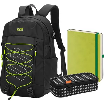 Školní batoh Studentský set Flex Neon třídílný