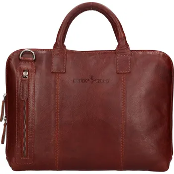 Pánská aktovka Kožená taška na notebook Greenwood Bern - koňak