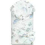 Sensillo Zavinovačka pro miminko s volánkem 75 x75 cm Lesní zvířátka