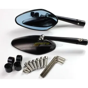 Zrcátko pro motocykl Radiale 709 CNC zrcátka Barva Stříbrná