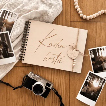 Fotoalbum Dřevěná kniha hostů Woodify Velikost: A6