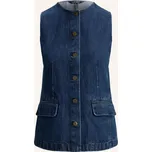 Lauren Ralph Lauren Dámská Džínová Vesta, tmavě modrá, 46