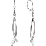 Evolution Group - Pavona Elegantní dlouhé náušnice se zirkony 11540.1 + 2 měsíce na vrácení zboží