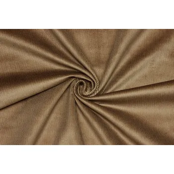 Bavlněný manšestr - Tmavě béžová 2. Jakost