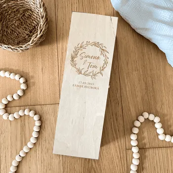 Dárková krabička Woodify Dřevěný box na víno IV