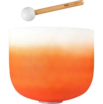 Perkuse Sela Crystal Chakra Krystalová zpívající miska 13" Orange