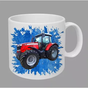 Moon River Massey Ferguson 7718 hrnek s traktorem modrý obsah 330 ml (hrneček traktor)