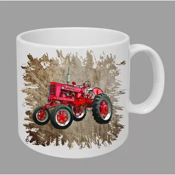 Moon River McCormick FARMALL hrnek s traktorem hnědý obsah 330 ml (hrneček traktor)