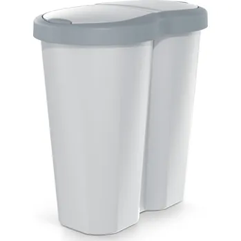 Odpadkový koš Odpadkový koš Compacto Dua 40 L popelavý/šedý
