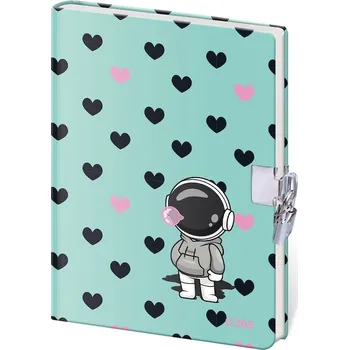 Zápisník Památník 13 x 18 cm se zámkem - Cosmo