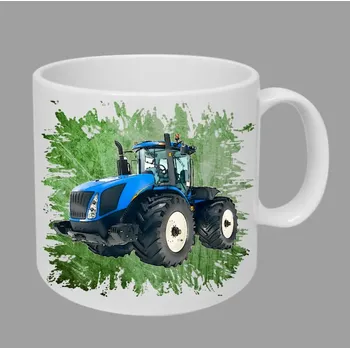 Moon River New Holland T9 hrnek s traktorem zelený obsah 330 ml (hrneček traktor)