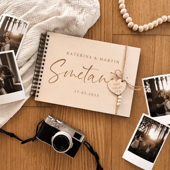 Fotoalbum Dřevěné svatební fotoalbum Woodify Simple Velikost: A6