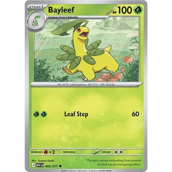 Sběratelská karetní hra Bayleef 009/217 - Ascended Heroes Typ karty: Pokéball Reverse