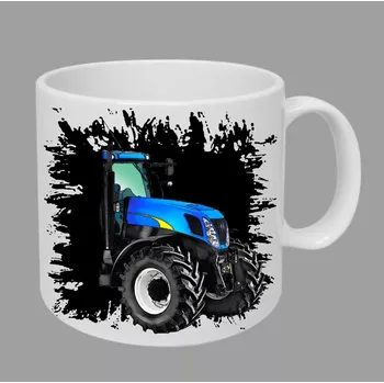 Moon River New Holland T7070 hrnek s traktorem černý obsah 330 ml (hrneček traktor)