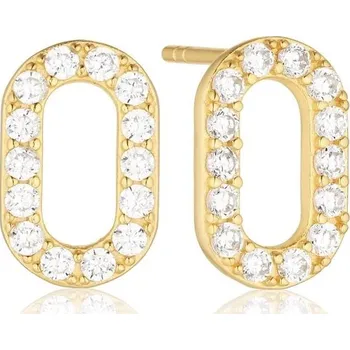 Šperk SIF JAKOBS Náušnice Capizzi SJ-E42208-CZ-YG (Ag 925/1000, 1,5 g)