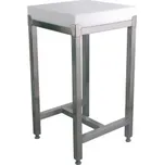 Nerezový podstavec k porcovacímu bloku, rozměry 75 × 40 × 50 cm