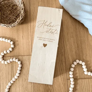 Dárková krabička Woodify Dřevěný box na víno I