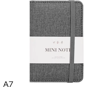 Sešit Zápisník A7 linka 96l DELI 22235 šedý