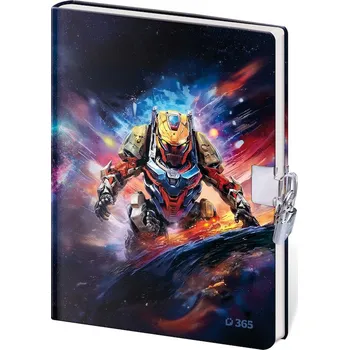 Zápisník Památník 13 x 18 cm se zámkem - Unimonster