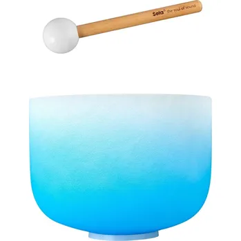 Perkuse Sela Crystal Chakra Krystalová zpívající miska 10" Blue