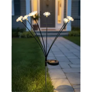 Venkovní osvětlení Sinsay - Solární zahradní světlo ve tvaru květů - bílá - 168II-00X - 168II-00X-ONE