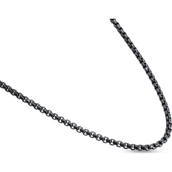 Řetízek biju Řetízek z chirurgické oceli ČERNÝ, délka 60 cm / 3 mm 3001934