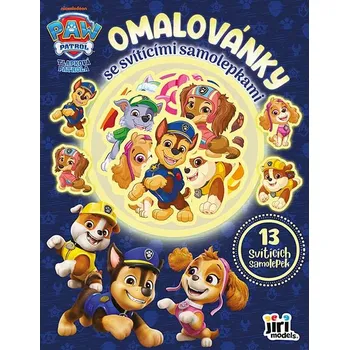 Hračka pro nejmenší Jiri Models Omalovánky se svítícími samolepkami Tlapková patrola