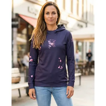 Dámská mikina Dámská funkční mikina premium ALTISPORT VOJ/ALW077MI01 TMAVĚ FIALOVÁ/RŮŽOVÁ XXL