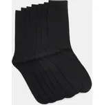 Sinsay - žebrované ponožky 7 pack - černá