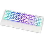 Endorfy herní klávesnice Omnis OWH Pudd.Kailh BL RGB / USB / blue switch / drátová /mechanická/US layout/bílá RGB