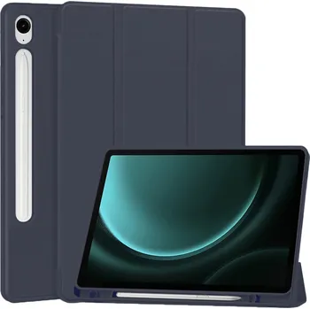 Techsuit - Flex Trifold (s držákem na tužku) - Samsung Galaxy Tab S9 FE - tmavě modrý