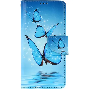 Pouzdro na mobilní telefon Pouzdro Xiaomi Redmi Note 15 knížkové Modří motýlci (kryt neboli obal na Xiaomi Redmi Note 15)