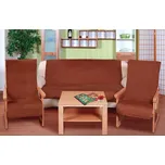 Přehoz na sedací soupravu Micro 3+1+1 hnědá