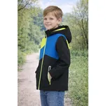 Softshellová bunda pro kluky tříbarevná HK5660 Velikost: 140, Barva: Černo/zelinkavá