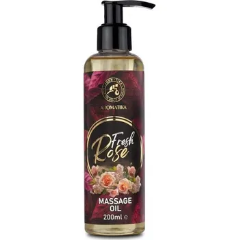 Tělový krém AROMATIKA: Masážní olej „Osvěžující růže“ 200ml K3061