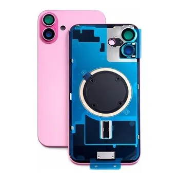 Kryt baterie iPhone 16 PLUS pink + metal clip + camera lens + magnet