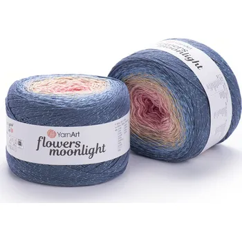 Příze Yarn Art Příze Flowers Moonlight 3262 růžová, béžová, modrá, modrošedá