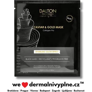 Pleťová maska CAVIAR & GOLD LUXURY ANTI AGING MASK - Prémiová KAVIÁROVÁ vyhlazující maska ​​se ZLATEM a KOLAGENEM, 1ks