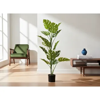 umělá květina Umělá dekorační rostlina MONSTERA zelená 120 cm Výška 120 cm 882048