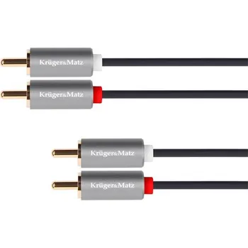 Audio kabel Kabel 2x Cinch konektor/2x Cinch konektor 3m KRUGER a MATZ KM1211 Basic