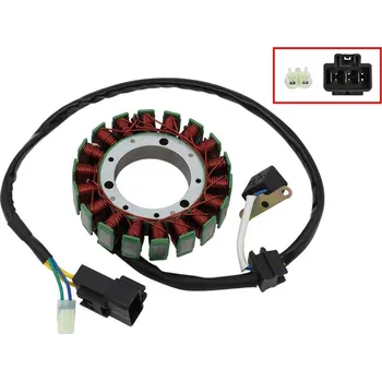 Palivový systém pro motocykl BRONCO stator (vinutí) alternátoru CF MOTO CFORCE 500 07-16, CFORCE 600 10-14, UFORCE 500 (karburátor) 08-10, UFORCE 600 11-15, ZFORCE 600 12-15 (0180-032000, 0180-032000-0001) (54X114,5X28mm) (AC-01498) (BRONCO stator (vinutí) alternátoru CF MOTO CFORCE)