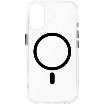 Pouzdro na mobilní telefon Zadní kryt Glossy Magsafe Clear iPhone 16 black