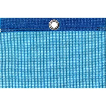 Krycí plachta Tenisová clona PE 200 g/m 12,0 x 2,0 m vč. karabin, modrá